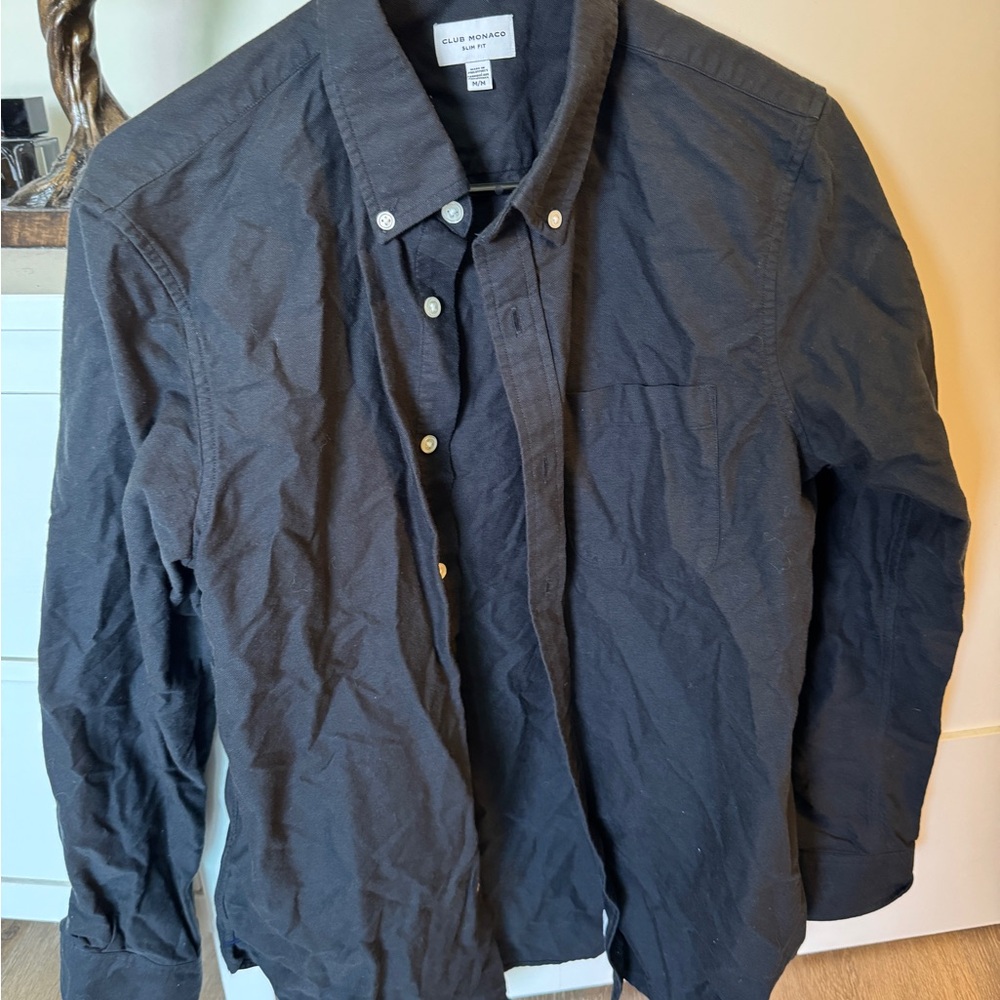 Club Monaco Men's Dark Gray Shirt Jacket